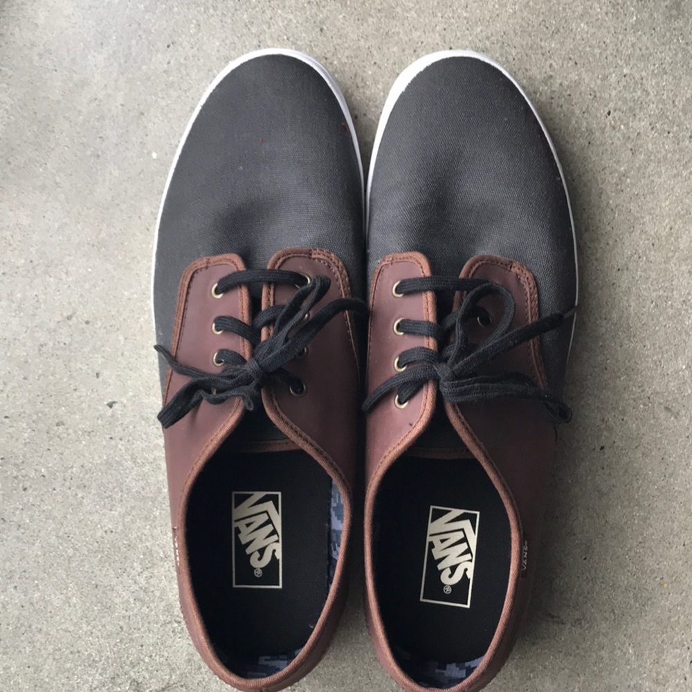 Gray & Brown Vans